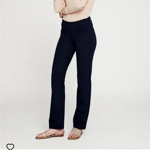 Betabrand 7 pocket Dress Pant Yoga Pants Straight Leg (Bleue) Large Short Petite